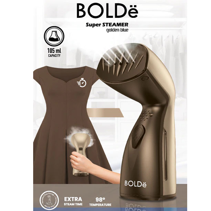 Bolde Super Steamer Golden Blue Setrika Uap Tangan - Gold